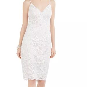 Vince Camuto Cream Lace Mini Dress